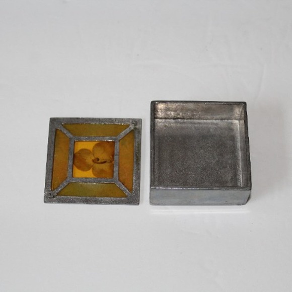 Anthropologie Stain Glass Trinket Box EUC - Picture 2 of 4